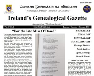 February Genealogical Gazette